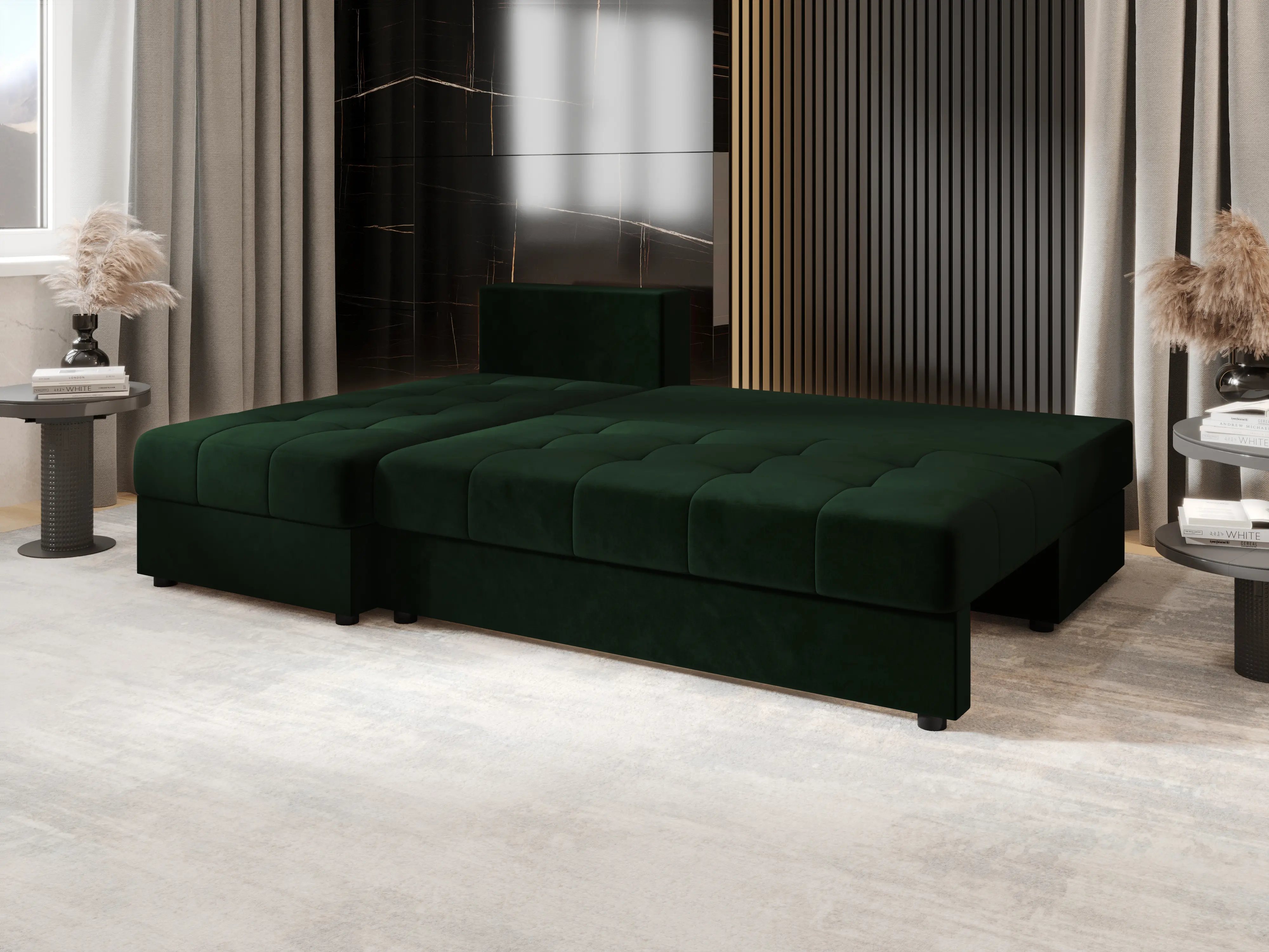 Диван угловой Space Meble Mos L Itaka 10 (Green Dark)