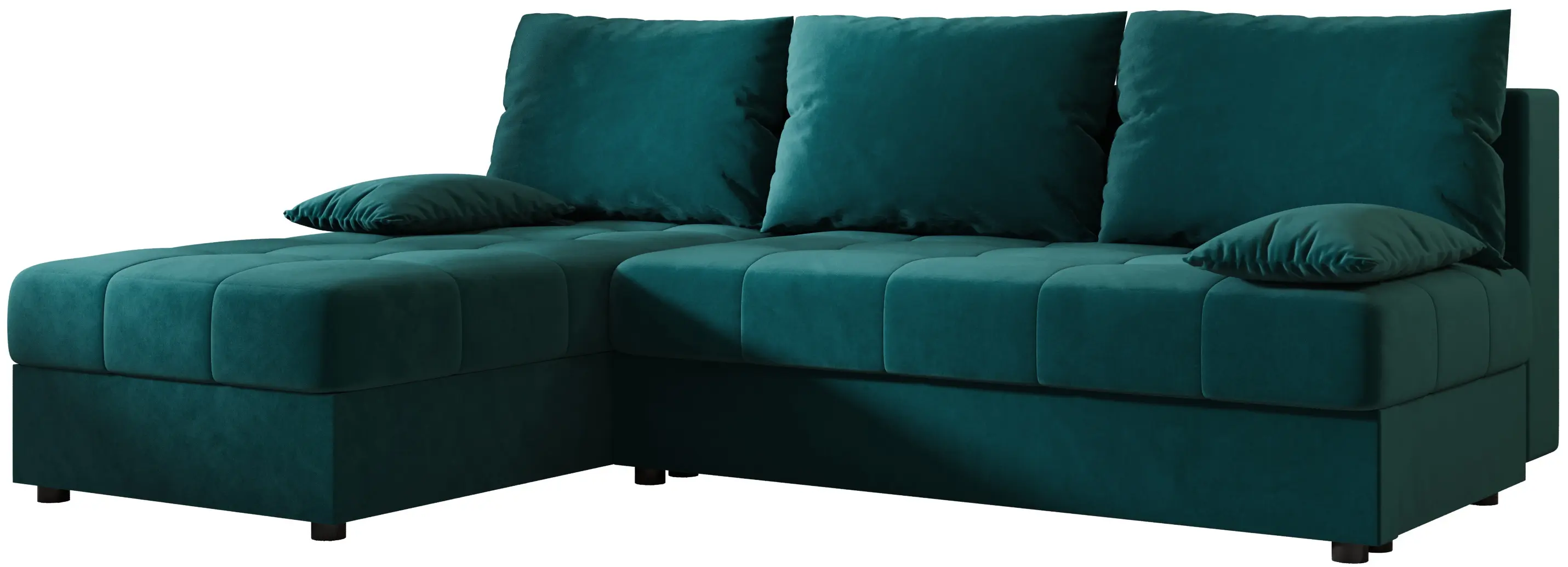 Canapea de colt Space Meble Mos L Itaka 39 (Turquoise Dark)