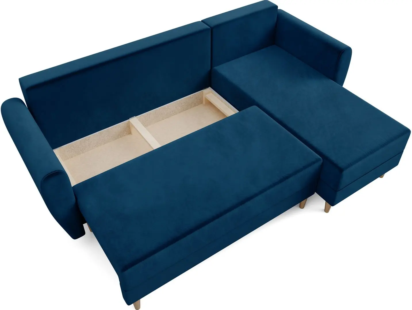 Canapea de colt Space Meble Palermo L Itaka 11 (Blue)