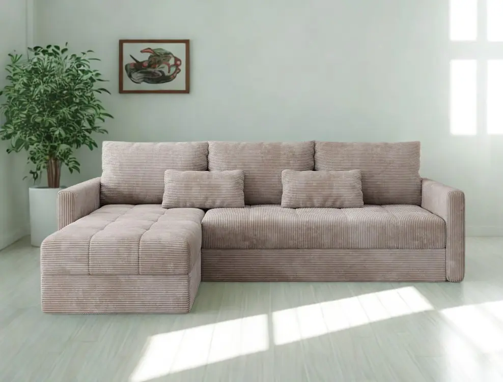 Canapea de colt Space Meble Roma L Poso 100 (Beige) - 6