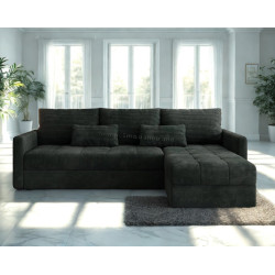 Canapea de colt Space Meble Roma L Poso 14 (Dark Green)