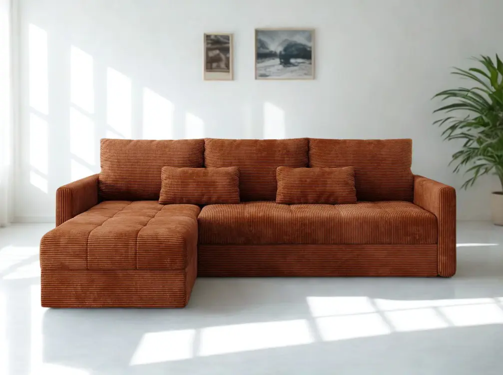 Canapea de colt Space Meble Roma L Poso 40 (Orange) - 5
