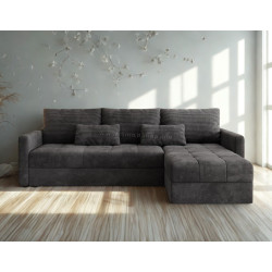 Canapea de colt Space Meble Roma L Poso 60 (Dark Grey)