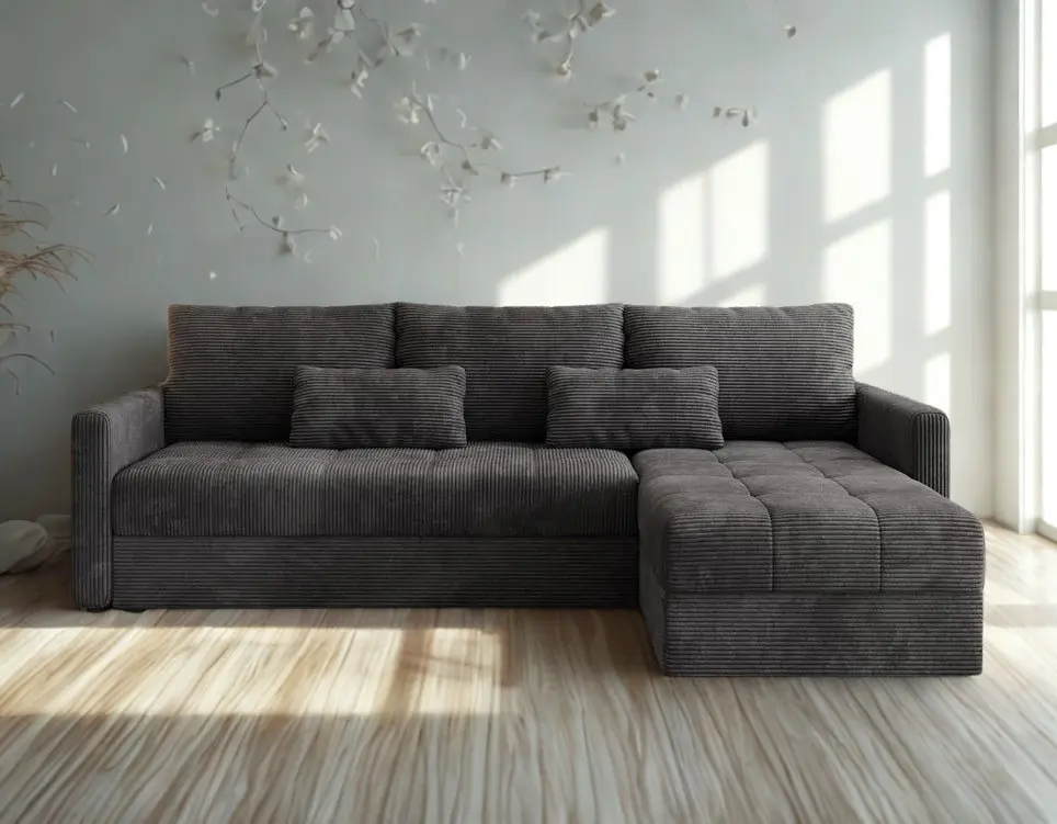 Диван угловой Space Meble Roma L Poso 60 (Dark Grey)