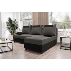 Диван угловой Space Meble Star L Sawana 05/Sawana 14 (Dark Gray/Black) Thumb