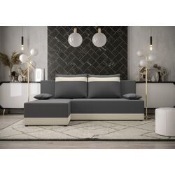 Canapea de colt Space Meble Toledo Corner Rainbow 27/Rainbow 16 (Graphite/Ecru) Thumb