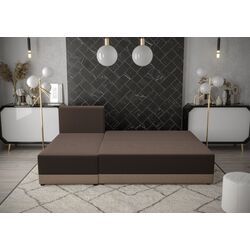 Canapea de colt Space Meble Toledo Corner Rainbow 27/Rainbow 16 (Graphite/Ecru) Thumb