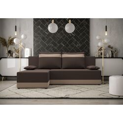 Canapea de colt Space Meble Toledo Corner Rainbow 41/Rainbow 05 (Dark Brown/Light Brown) Thumb