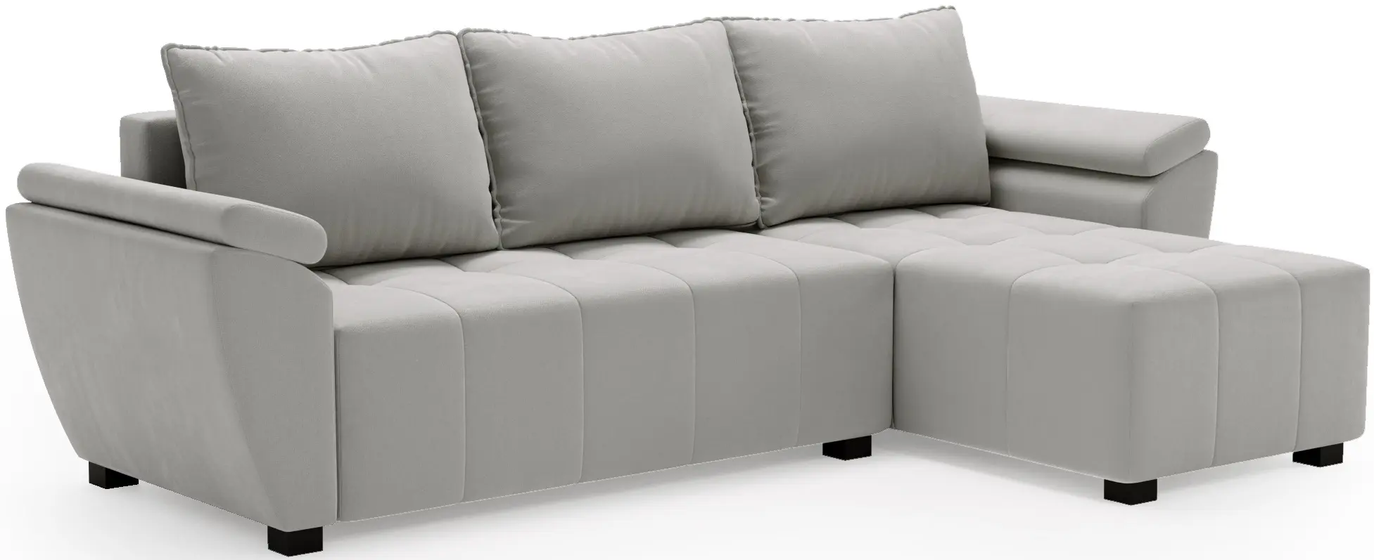 Canapea de colt Space Meble Zeus L Bis Monolith 84 (Gray Light)