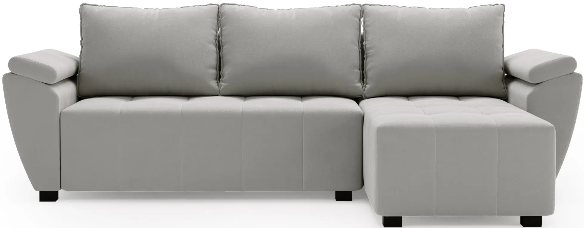 Canapea de colt Space Meble Zeus L Bis Monolith 84 (Gray Light)