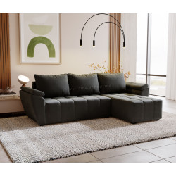 Canapea de colt Space Meble Zeus L Bis Monolith 92 (Gray Dark)