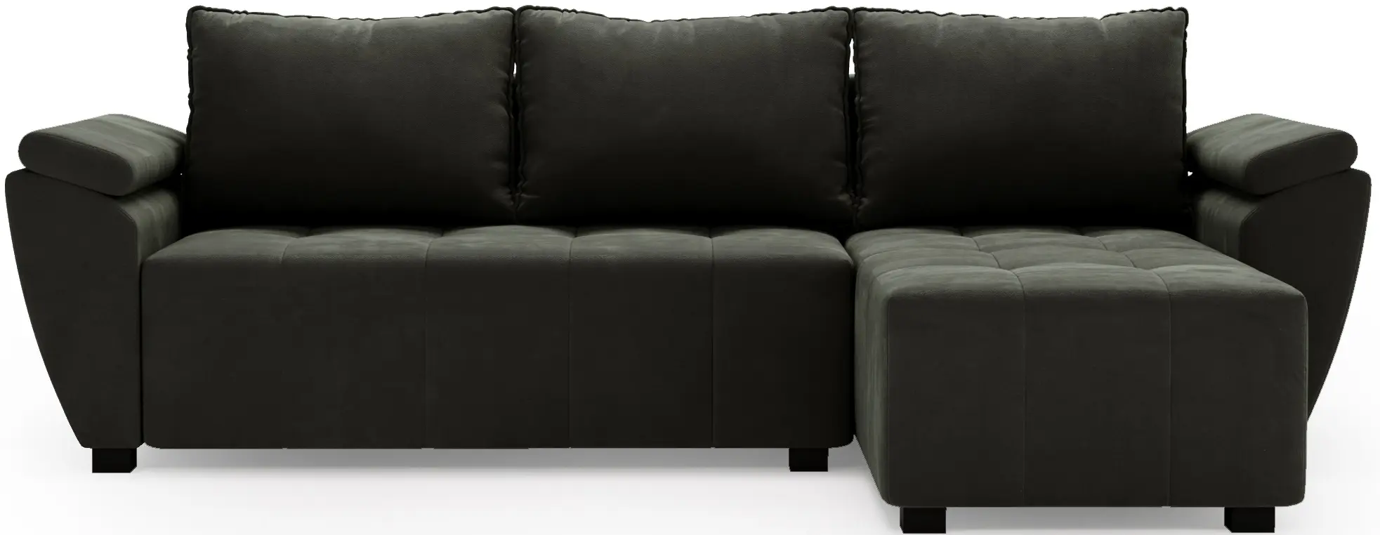 Canapea de colt Space Meble Zeus L Bis Monolith 92 (Gray Dark)