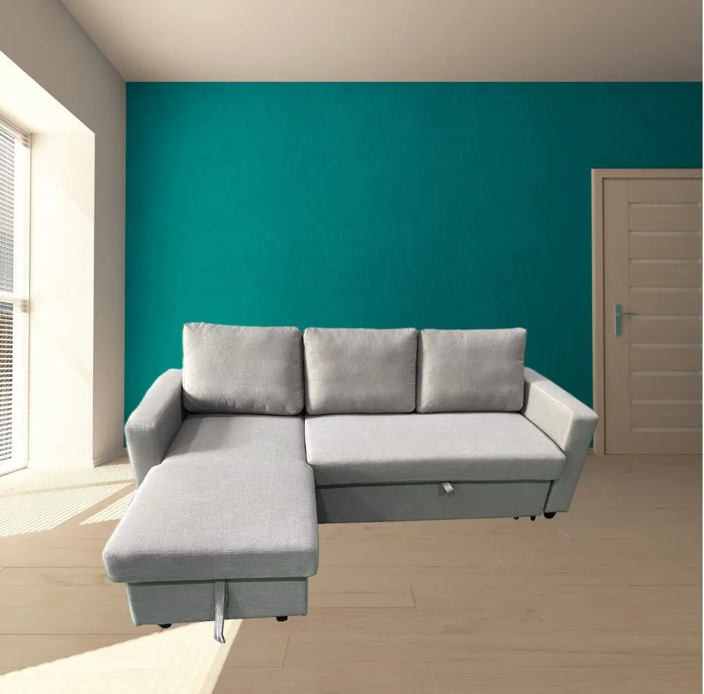 Canapea de colt Studio Casa Confort Smart Living Set B (Dark Gray)