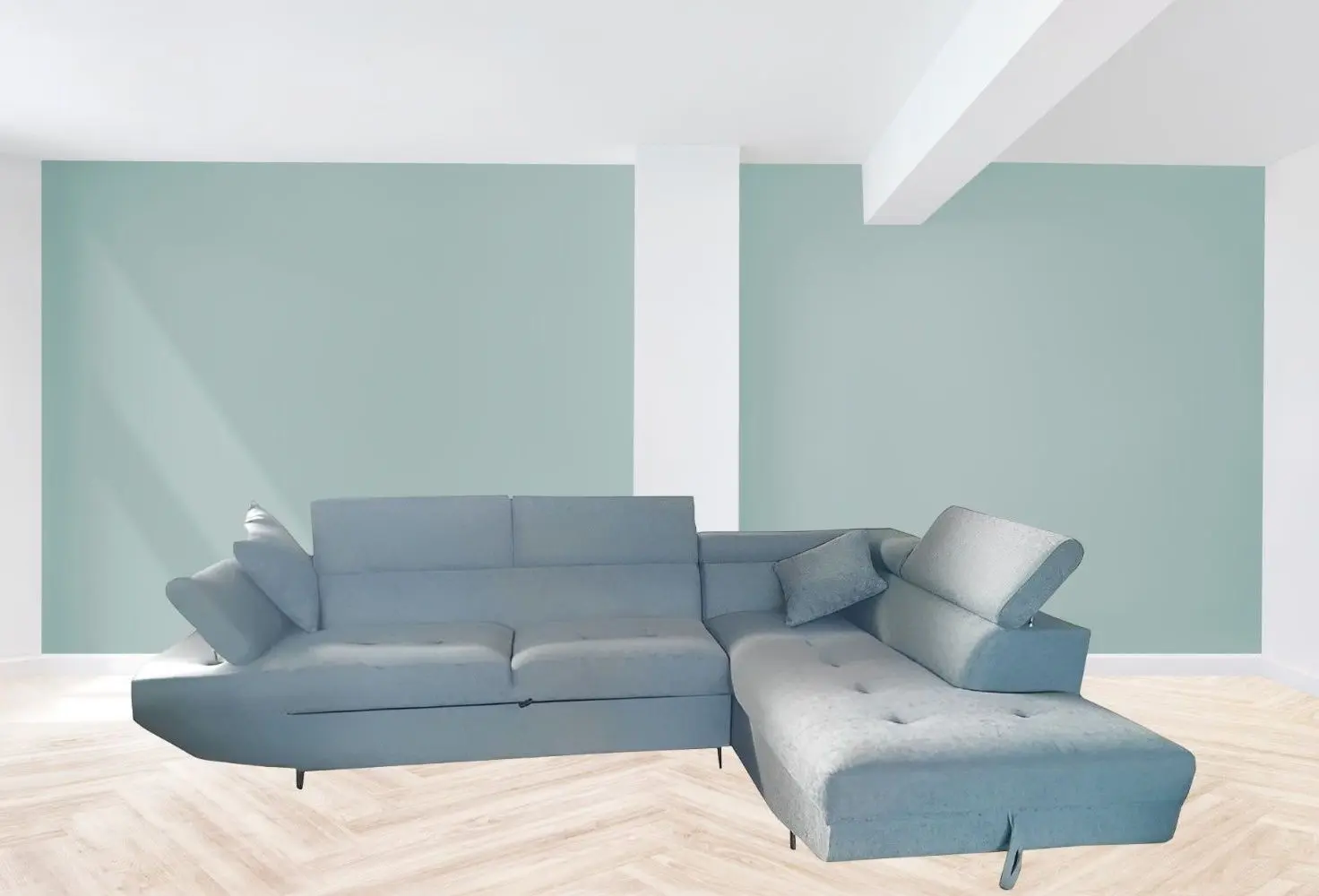 Диван угловой Studio Casa Pek Gusto Right (Grey-Blue)