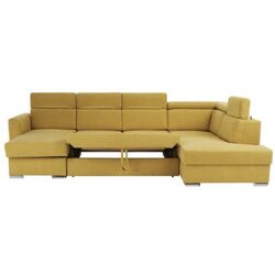 Canapea in forma de U extensibila Tempo Kondela Marieta U Right (Yellow) Thumb