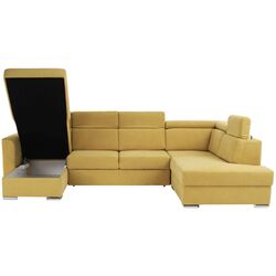 Canapea in forma de U extensibila Tempo Kondela Marieta U Right (Yellow) Thumb