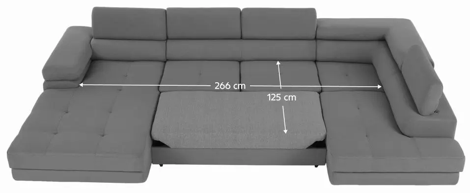 Canapea in forma de U Tempo Kondela Amareto U Right Toronto 14 (Gray) - 3