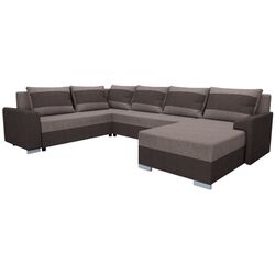 Диван П-образный Tempo Kondela Andres (Dark Brown/Grey) Thumb