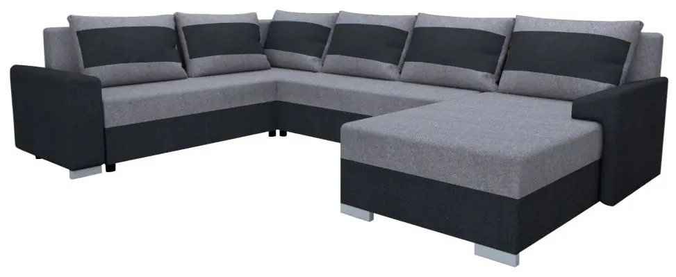 Canapea in forma de U Tempo Kondela Andres (Dark Grey/Grey)