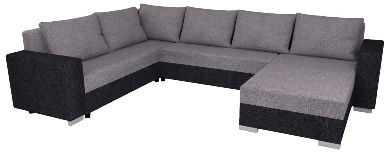 Canapea in forma de U Tempo Kondela Belen (Dark Grey/Grey) - 5