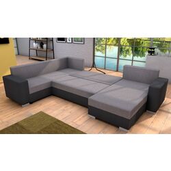 Canapea in forma de U Tempo Kondela Belen (Dark Grey/Grey) Thumb