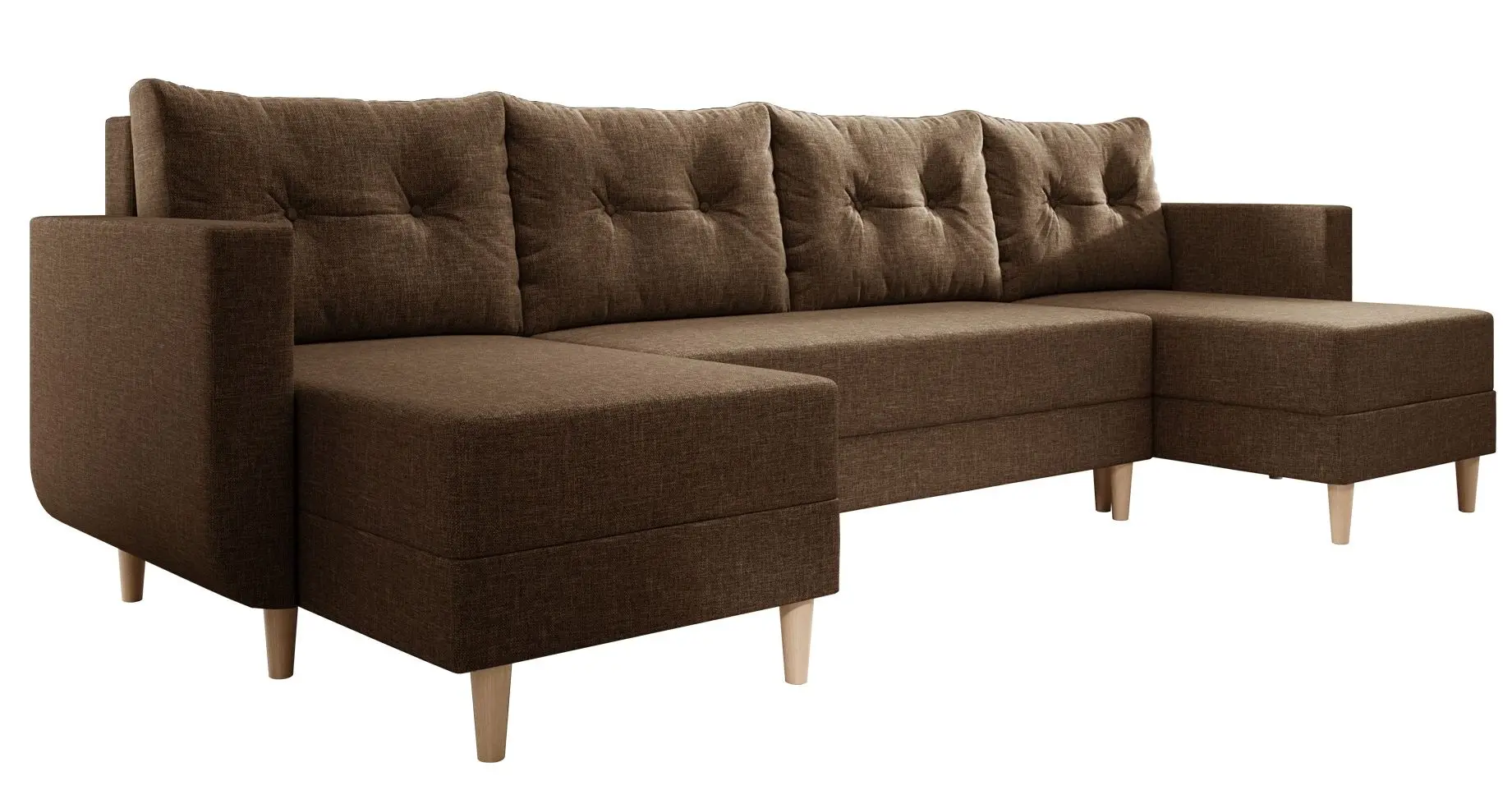 Canapea in forma de U Tempo Kondela Beny U (Brown) - 2
