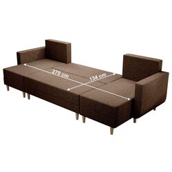 Canapea in forma de U Tempo Kondela Beny U (Brown) Thumb
