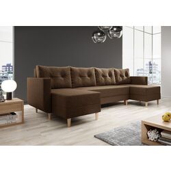 Canapea in forma de U Tempo Kondela Beny U (Brown)