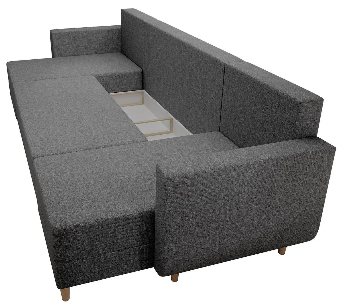 Canapea in forma de U Tempo Kondela Beny U (Gray) - 3