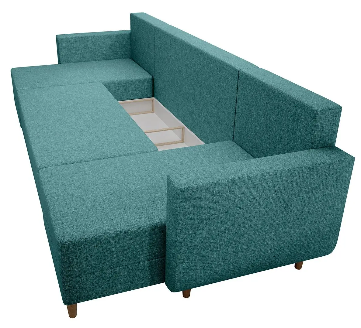 Canapea in forma de U Tempo Kondela Beny U (Turquoise) - 4