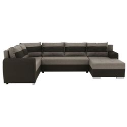 Диван П-образный Tempo Kondela Bonn (Brown-Gray/Black) Thumb