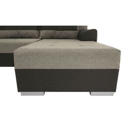 Диван П-образный Tempo Kondela Bonn (Brown-Gray/Black) Thumb