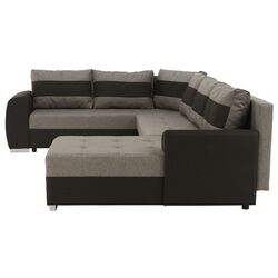 Диван П-образный Tempo Kondela Bonn (Brown-Gray/Black) Thumb