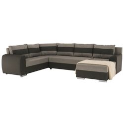 Диван П-образный Tempo Kondela Bonn (Brown-Gray/Black) Thumb