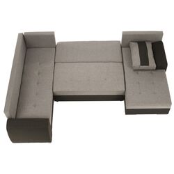 Диван П-образный Tempo Kondela Bonn (Brown-Gray/Black) Thumb