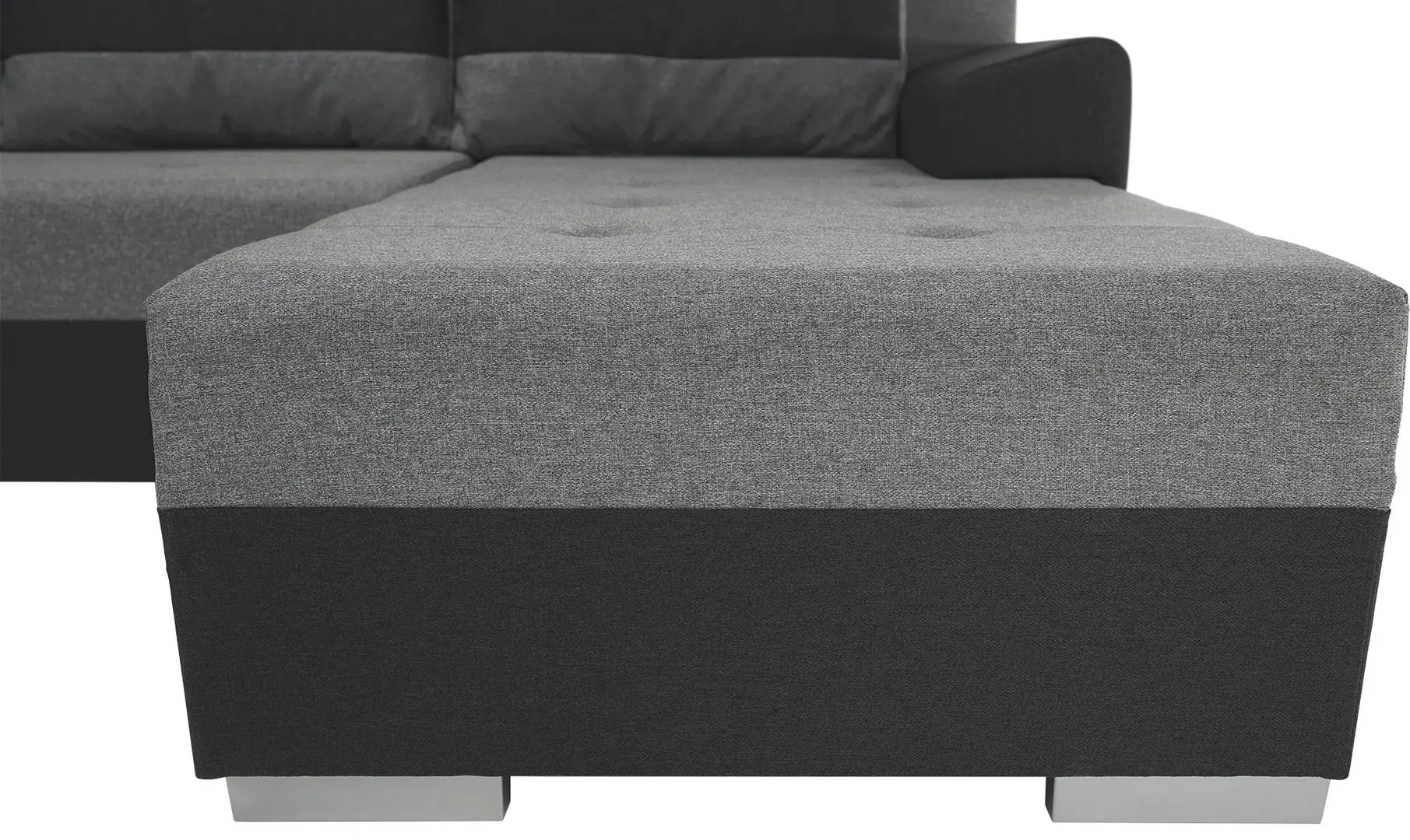 Диван П-образный Tempo Kondela Bonn (Dark Gray/Gray) - 7