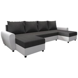 Canapea in forma de U Tempo Kondela Dakar (Grey/White) Thumb