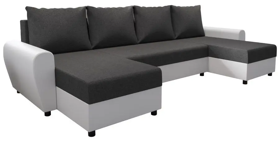 Canapea in forma de U Tempo Kondela Dakar (Grey/White) - 4