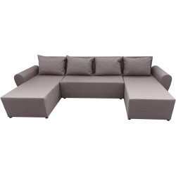 Диван П-образный Tempo Kondela Dakar New U Twist 03 (Gray Beige) Thumb