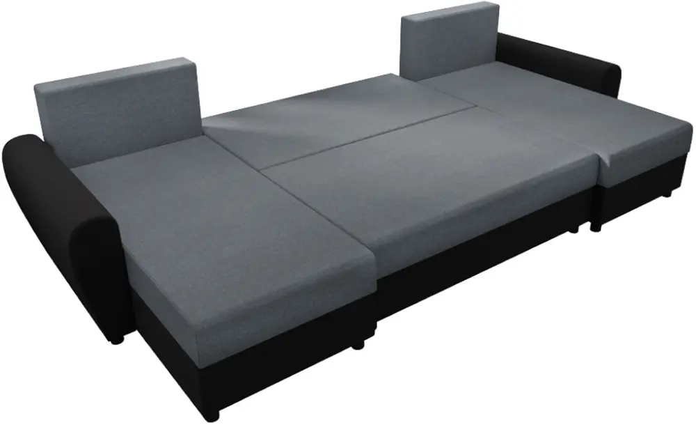 Canapea in forma de U Tempo Kondela Dakar New U Twist 20 (Gray/Black) - 3