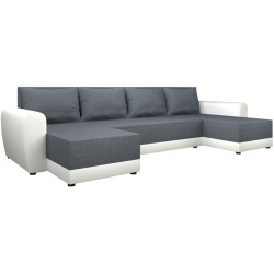 Диван П-образный Tempo Kondela Dakar New U Twist 20 (Gray/White) Thumb