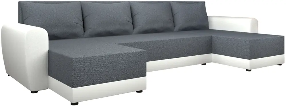 Диван П-образный Tempo Kondela Dakar New U Twist 20 (Gray/White) - 2