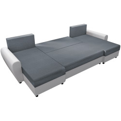 Диван П-образный Tempo Kondela Dakar New U Twist 20 (Gray/White) Thumb