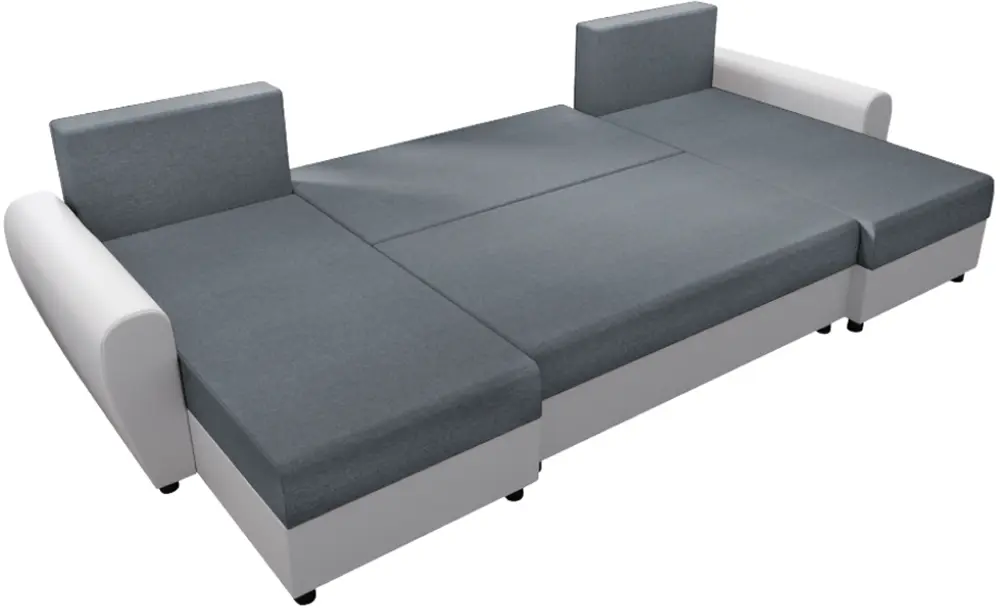 Диван П-образный Tempo Kondela Dakar New U Twist 20 (Gray/White) - 3
