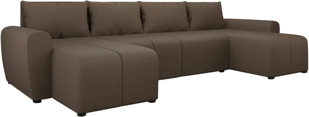 Canapea in forma de U Tempo Kondela Delin U Uni (Brown)