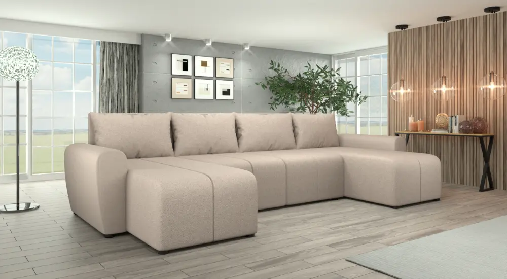 Canapea in forma de U Tempo Kondela Delin U Uni Soro 21 (Beige)