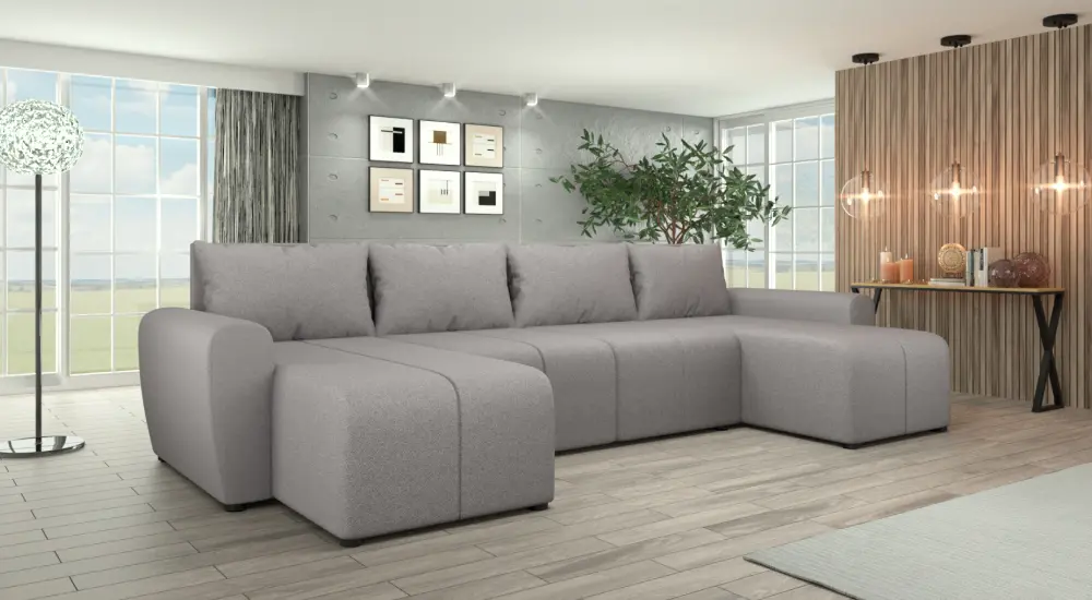 Canapea in forma de U Tempo Kondela Delin U Uni Soro 90 (Gray)