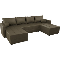 Canapea in forma de U Tempo Kondela Duan U Uni (Brown) Thumb