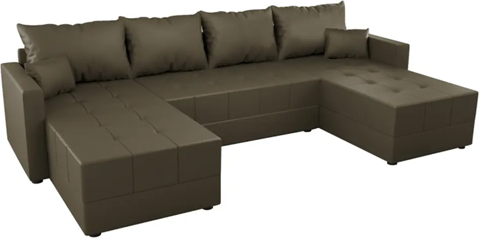 Canapea in forma de U Tempo Kondela Duan U Uni (Brown)