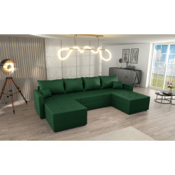 Canapea in forma de U Tempo Kondela Duan U Uni (Green)